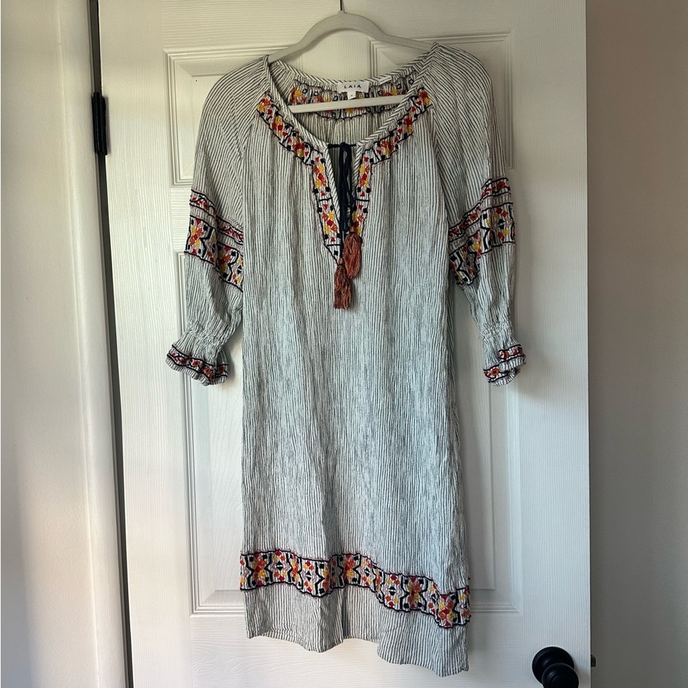 Anthropologie Laia Embroidered Dress XSmall